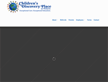 Tablet Screenshot of childrensdiscoveryplace.com